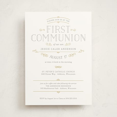 First Holy Communion Invitations