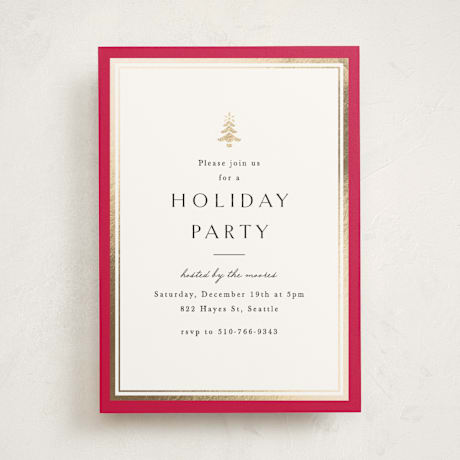 Foil-pressed Party Invitation