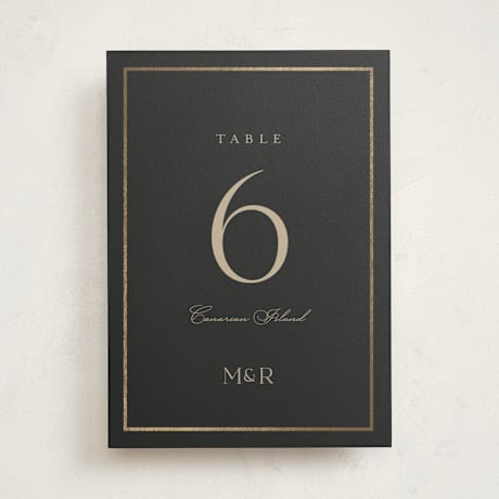 Foil-Pressed Party Table Numbers