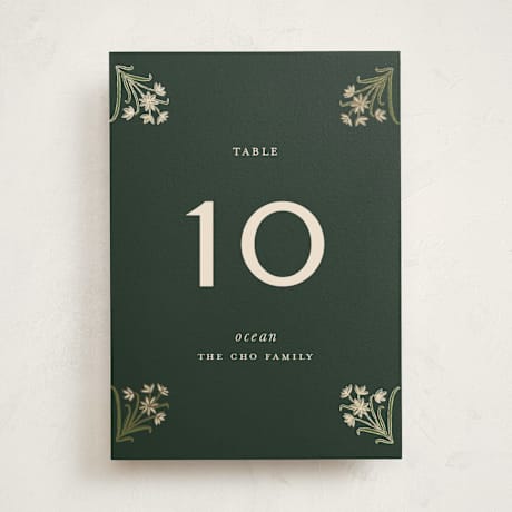 Foil-Pressed Party Table Numbers