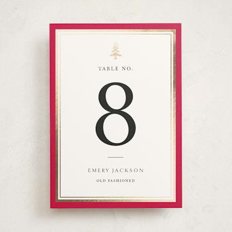 Foil-Pressed Party Table Numbers