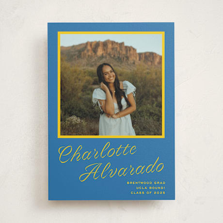 Graduation Announcement Photo Mount Cards