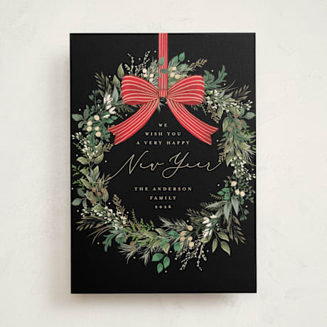Foil-Pressed Holiday Non-Photo Cards