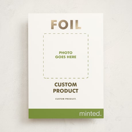Foil-Pressed Holiday Photo Mount Cards