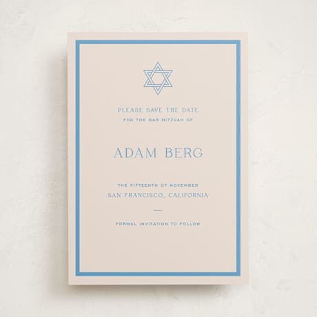 Bar and Bat Mitzvah Save The Date Cards