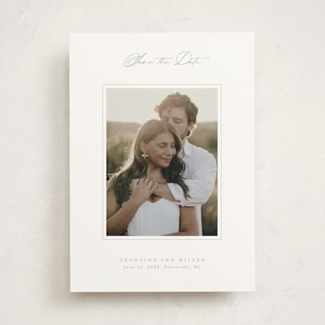 Save the Date Photo Mount Cards