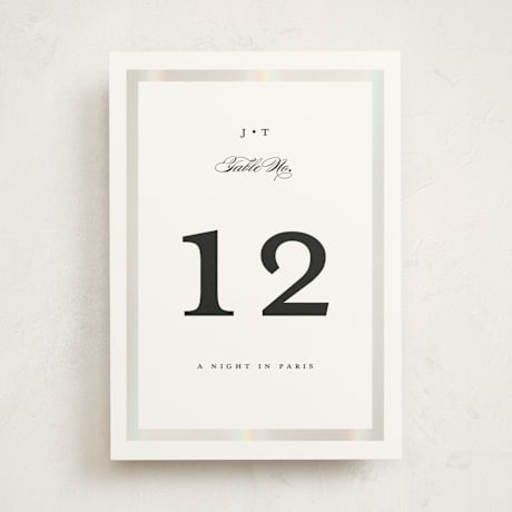 Gloss-Press Table Numbers
