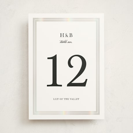 Gloss-Press Table Numbers