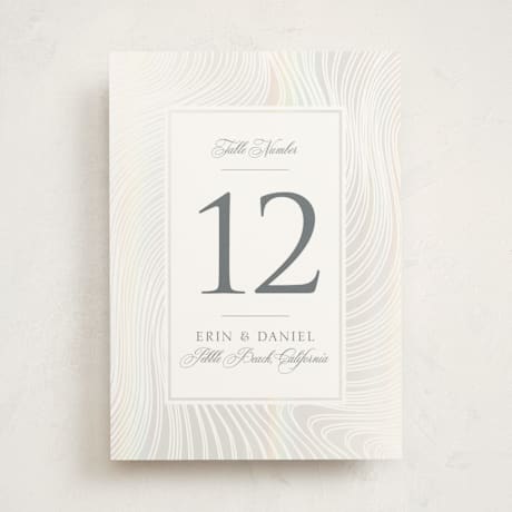 Gloss-Press Table Numbers