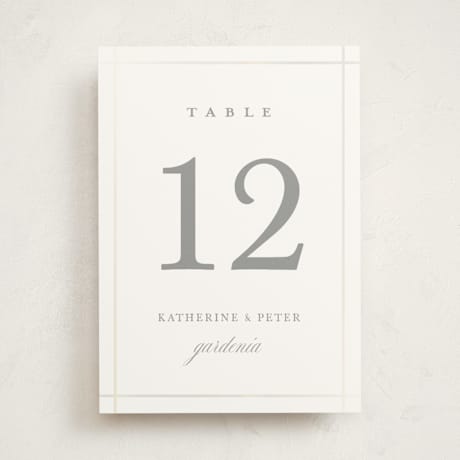 Gloss-Press Table Numbers