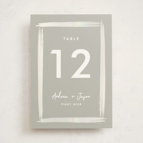Gloss-Press Table Numbers