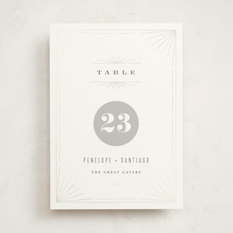 Gloss-Press Table Numbers