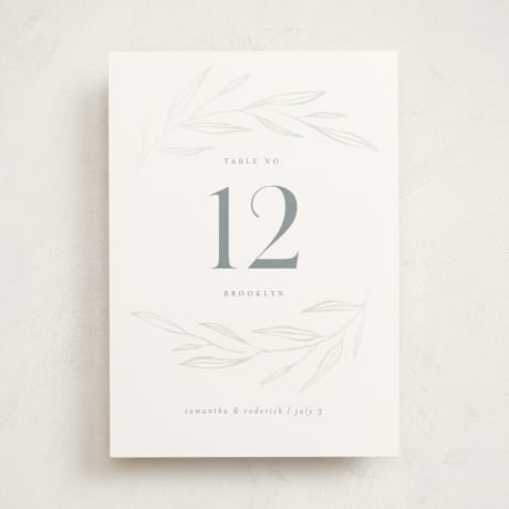 Gloss-Press Table Numbers