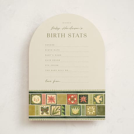 Baby Shower Game Cards