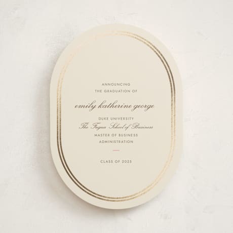 Foil-Pressed Graduation Announcements