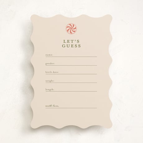 Baby Shower Game Cards