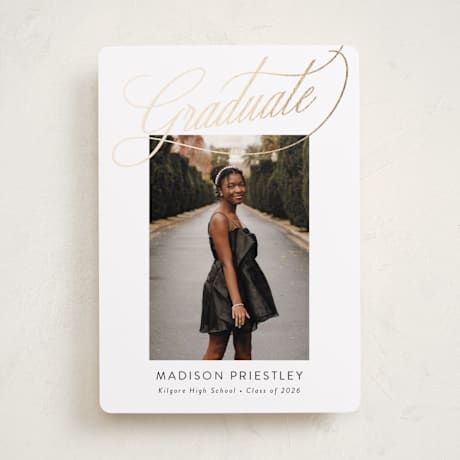 Foil-Pressed Graduation Announcements