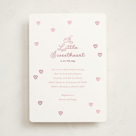 Foil-Pressed Baby Shower Invitations