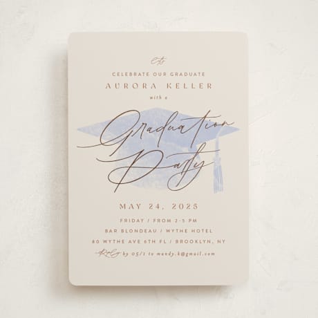 Foil-Pressed Graduation Party Invitations