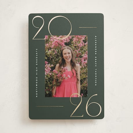 Foil-Pressed Graduation Announcements