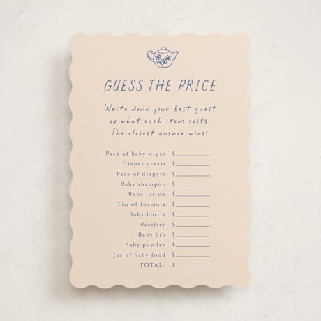Baby Shower Game Cards