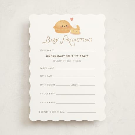 Baby Shower Game Cards
