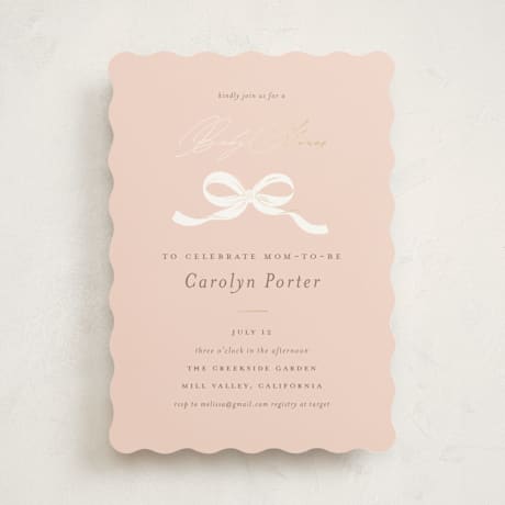 Foil-Pressed Baby Shower Invitations