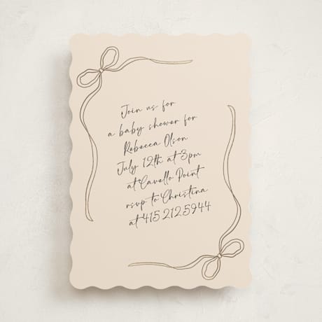 Foil-Pressed Baby Shower Invitations