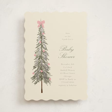 Foil-Pressed Baby Shower Invitations