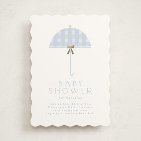 Foil-Pressed Baby Shower Invitations
