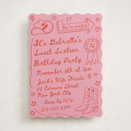 Sweet Sixteen Party Invitations