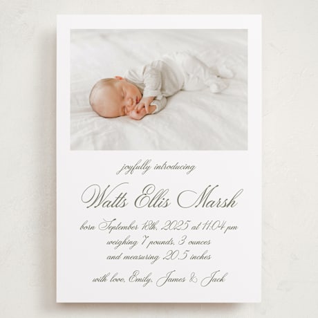 Grand Birth Announcements