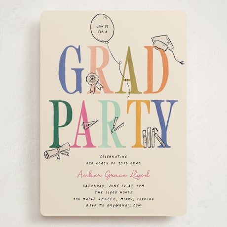 Grand Graduation Party Invitations