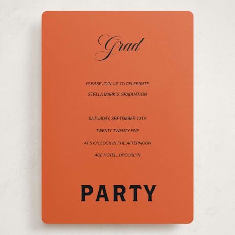 Grand Graduation Party Invitations