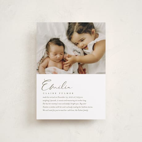 Petite Birth Announcements