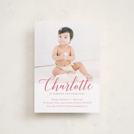 Petite Children's Birthday Party Invitations