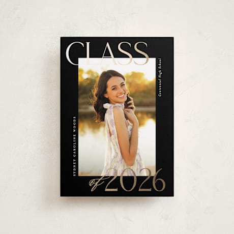 Foil-Pressed Petite Graduation Announcements