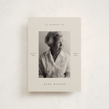 Petite Memorial Cards