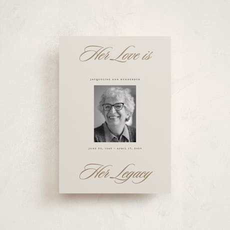 Petite Memorial Cards