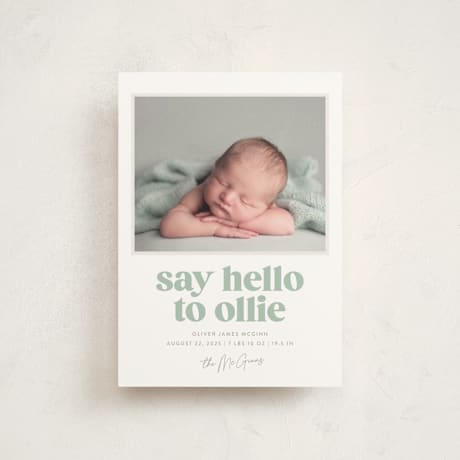 Birth Announcement Postcards
