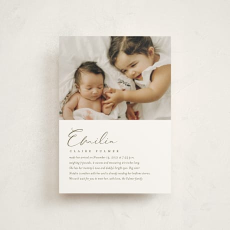 Birth Announcement Postcards