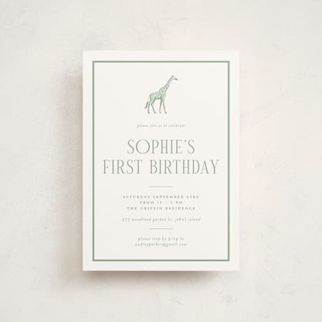 Petite Children's Birthday Party Invitations