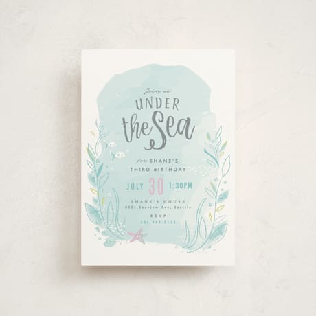 Petite Children's Birthday Party Invitations