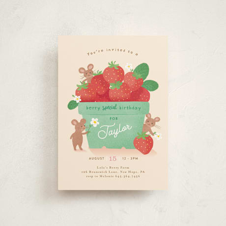 Petite Children's Birthday Party Invitations