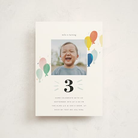 Petite Children's Birthday Party Invitations