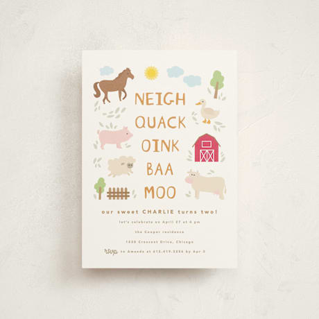 Children's Birthday Party Postcards