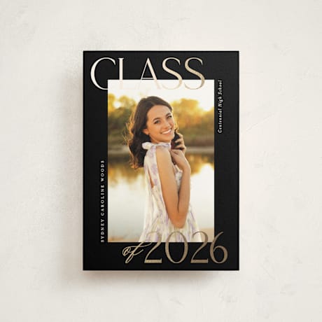 Foil-Pressed Graduation Announcement Postcards