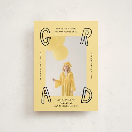 Graduation Party Invitation Postcards