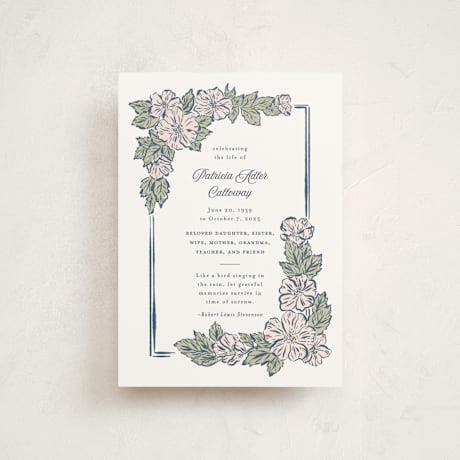 Petite Memorial Cards