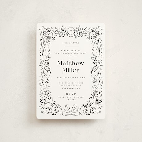 Petite Graduation Party Invitations